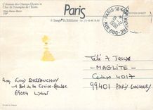 CPM L Avenue des Champs Elysees et l Arc de Triomphe de l Etoile Paris 