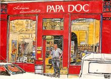 CPM Papa Doc Paris Vieux papiers de collection Rue Larmarck Paris Metro Lamarck Caulaincourt Guy Mocyqet