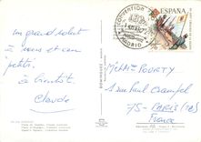 CPM Madrid Place d Espagne Fontaine lumineuse 