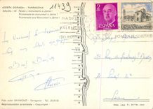 CPM Costa Dorada Tarragona Salou Promenade et monument a Jaime I 