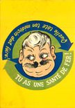 CPA Tete Beche Quand on est Deux Quelle tete ton medecin doit faire 