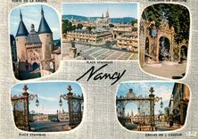 CPM Souvenir de Nancy (Meurthe et Moselle) Porte de la Graffe Place Stanislas Fontaine de Neptune Grilles de l'amour