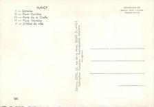 CPM Nancy Lorraine Place Carriere Porte de la Craffe Place Stanislas L'Hotel de Ville