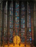 CPM Aachen Dom Apsis der Chorhalle Vollendet 1414 Fenster W Benner 1951