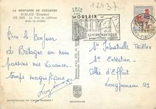 CPM Morlaix (Finistere) Le Pont se Refletant dans La Riviere