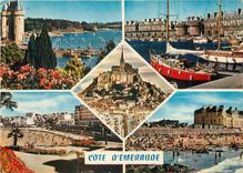 CPM Cote d'Emeraude St Servan St Malo Le Mont St Michel Dinard Parame