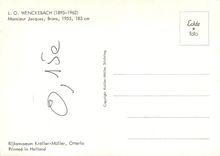 CPM L O Wenckebach (1895 1962) Monsieur Jacques Brons 1955 185cm