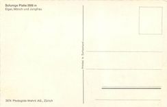 CPM Schynige Platte 2000 m Eiger Und Jungfrau