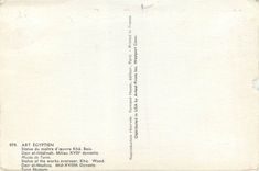 CPM Art Egyptien Statie du Maitre d'Oeuvre Kha Bois