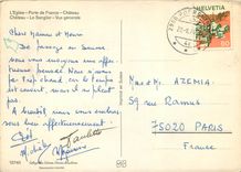 CPM Porrentruy L'Eglise Porte de France Chateau Le Sanglier Vue Generale