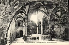 Cannes - Interior of the Old Castle Saint Honorat - CPA