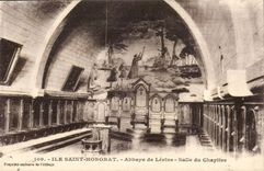 Cannes - - Island St Honorat - Abbey of Lerins - Chapter room - CPA