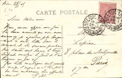 Esterel - Gesims - Felsen coupee - Anblick auf Cannes - CPA