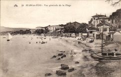 Juan Pines - View of the Beach - boat - CPA