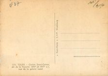 CPA Tours 159 cloitre saint gatien dit de la salette(xv et xvi s) vue de la galerie ouest