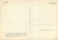 CPM Tours 9 la cathedrale st gatien (xii et xvi siecle)