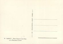 CPM Nancy 24 place carnot le jet d eau et le monument carnot