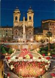 CPM Roma di notte place d espagne et trinite dei monti