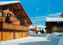 CPM Leysin village (1300 m) avec le pic chaussy