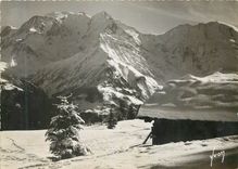 CPM Saint gervais (hte savoie) plateau du bettex et le mont blanc