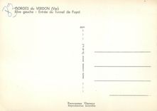 CPM Gorges du verdon (var) rive gauche entree du tunnel de fayet