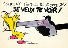 CPM Le piaf 67 dan satel copyright 1987