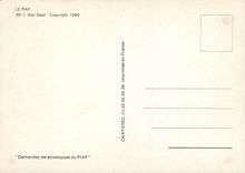 CPM Le piaf 49 dan satel copyright 1986