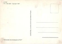 CPM Le piaf 70 dan satel copyright 1987