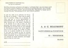 CPM Saint pierre de tourtour (var) le lac en automne