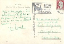 CPM Nancy hotel de ville et statue de stanislas