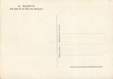 CPM Biarritz 20 un coin de la cote des basques