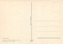 CPM Lausanne place de la palud hotel de ville et fontaine de la justice