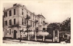 Nice - Hotel Bristol-board and Flowered Relay - restaurant - CPA