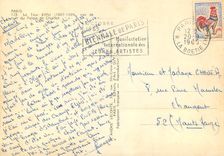 CPA Paris La Tour Eiffel vue de nuit du Palais de Chaillot