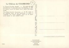 CPM Le Chateau de Chambord Le Grand Escalier double