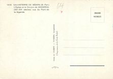 CPM Sauveterre de Bearn B Pyr L Eglise et le Donjon de Monreal vus du Pont du la legende