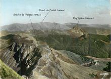 CPM Le Cantal Pittoresque Sommet du Puy Mary Panorama sur le Cretes