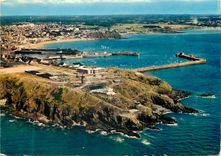 CPM Granville Manche Le roc et le port