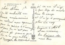 CPM Granville Manche Le roc et le port