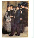 CPM Pierre Auguste Renoir La Sortie du Conservatoire Huile sur toile Musee d Orsay Paris