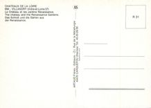 CPM Chateaux de la Loire Villandry Indre et Loire Le Chateau et les Jardins Renaissance