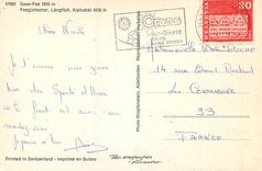 CPM Saas Fee 1800 m Feegletscher Langfluh Alphubel 4206 m