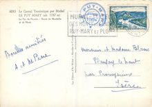 CPM Le Puy Mary (Alt 1787 m) LE Cantal Touristique par Michel Route de Mandaille