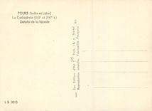 CPA Tours (Indre et Loire) La Cathedrale (XIIIe et XVIe S) Details de la Facade