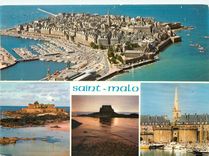 CPM Saint Malo Cite Corsaire la Cote d'Emeraude Couleurs de Bretagne