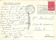 CPM Saint Malo Cite Corsaire Escale dans le Bassin Duguay Trouin Bateau