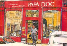 CPM Librairie Documentaliste Papa Doc 130 Rue Lamarack 75018 Paris