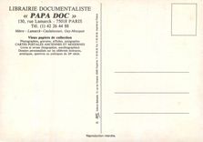 CPM Librairie Documentaliste Papa Doc 130 Rue Lamarack 75018 Paris