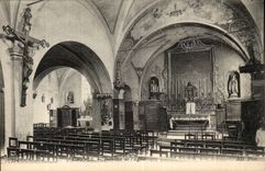 Cagnes - Surroundings of Nice - Interior of the Church - CPA