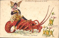 Nice - Souvenir of Carneval of Nice - Mrs Carneval - CPA